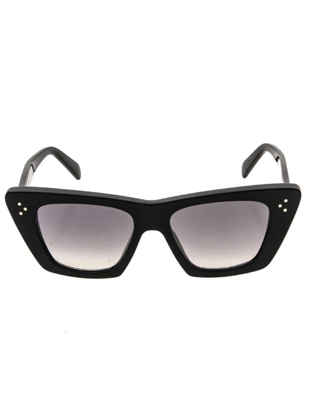 Celine Black Oversized Square Acetate Sunglasses 🕶️ with Gradient Lenses Italy - Picture 8 of 16